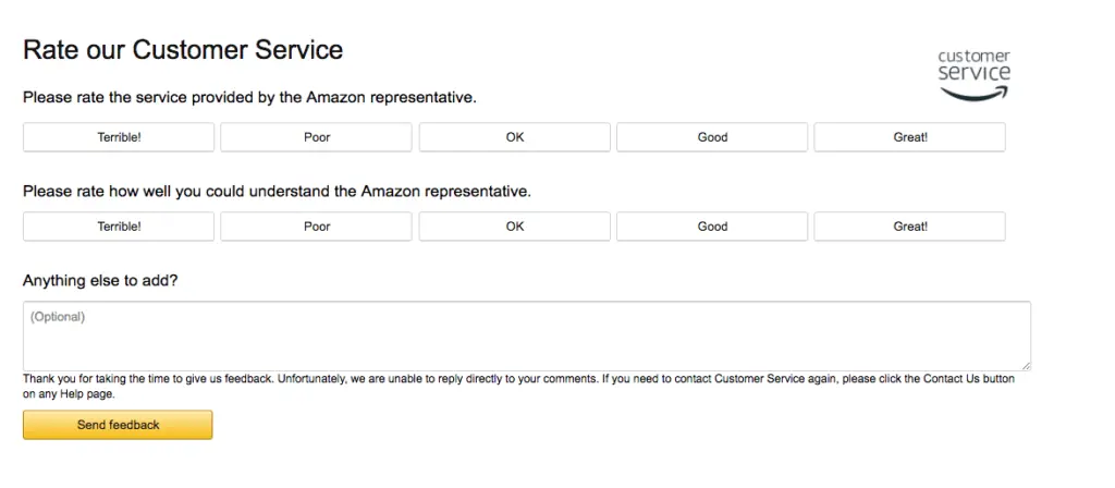 Amazon survey