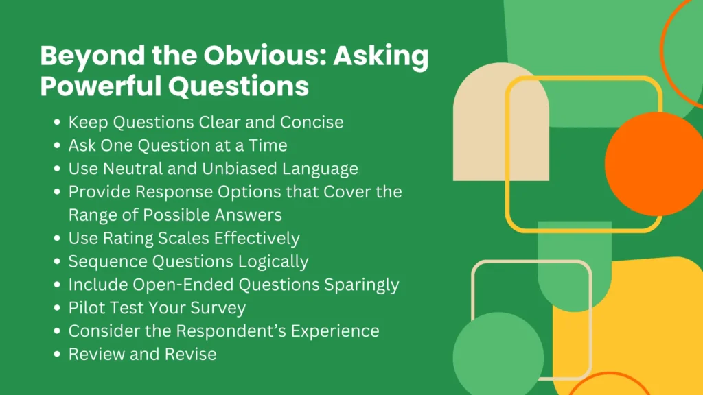 Best Practices for Writing Effective Questions